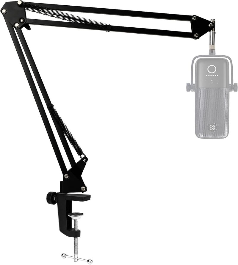 SUNMON For Elgato Wave 3 Boom Arm Microphone Stand, Professional Mic Boom Arm Mic Stand Compatible with Elgato Wave:3 USB Condenser Microphone - Image 1