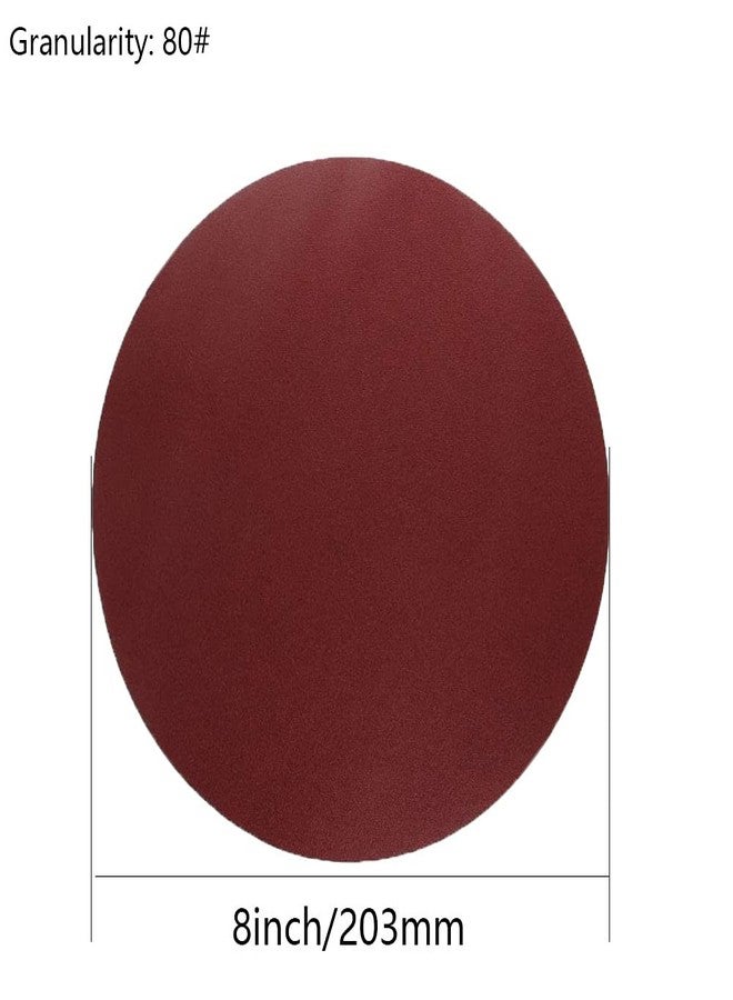 Heyiarbeit 8-inch PSA Sanding Discs,80 Grits Self Stick Adhesive Back Aluminum Oxide Sandpaper 15pcs - Image 2