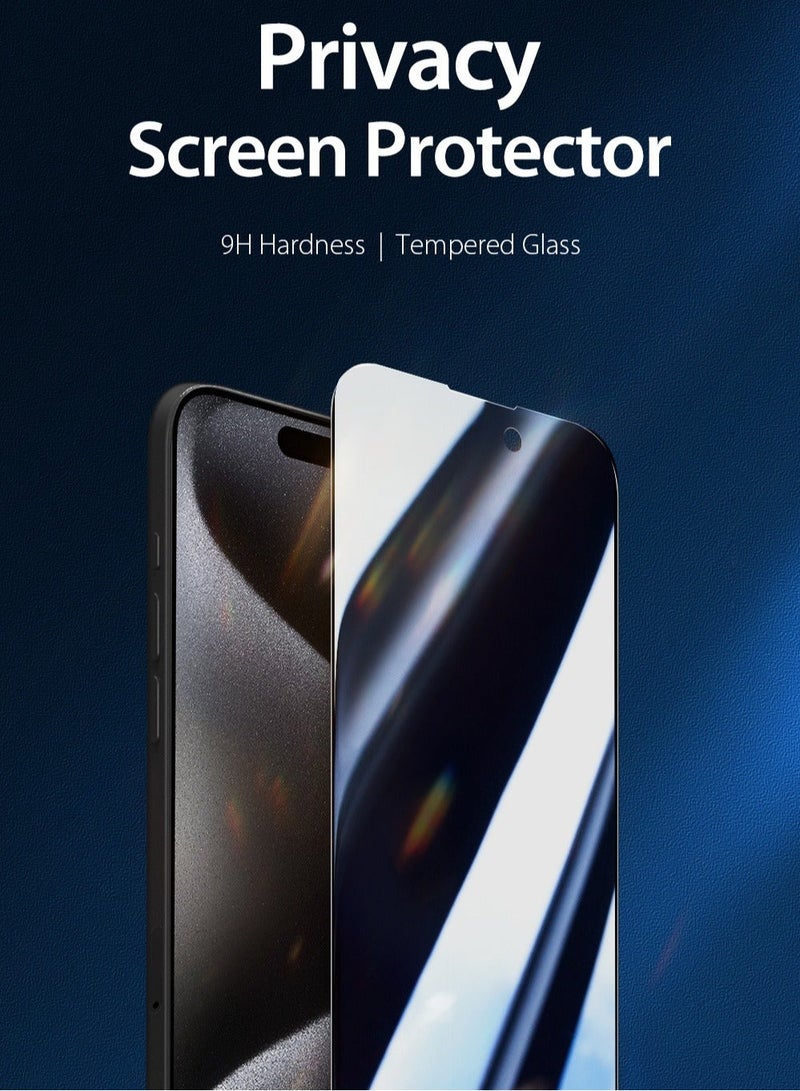 واقي شاشة  لآيفون 13/13 برو / 14 / 16 اي (iPhone 13/13 Pro/14/16e) 11D نانو مضاد للتجسس لحماية الخصوصية (لقافة) من Glow, حماية قصوى للشاشة من الخدوش والكسر - Image 3