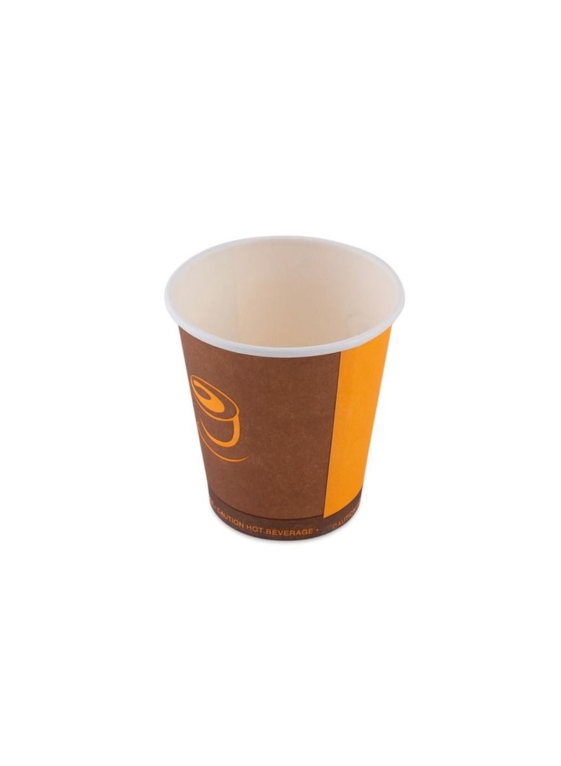 1000pc Disposable Brown Without Handle Paper Cups for Tea Coffee and Cool Drinks 7oz - Image 2