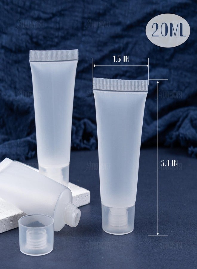 AUEAR, 24 Pack 20 Ml Empty Refillable Plastic Soft Tubes Travel Bottles Holder with Screw Caps Cosmetic Tube - Image 2