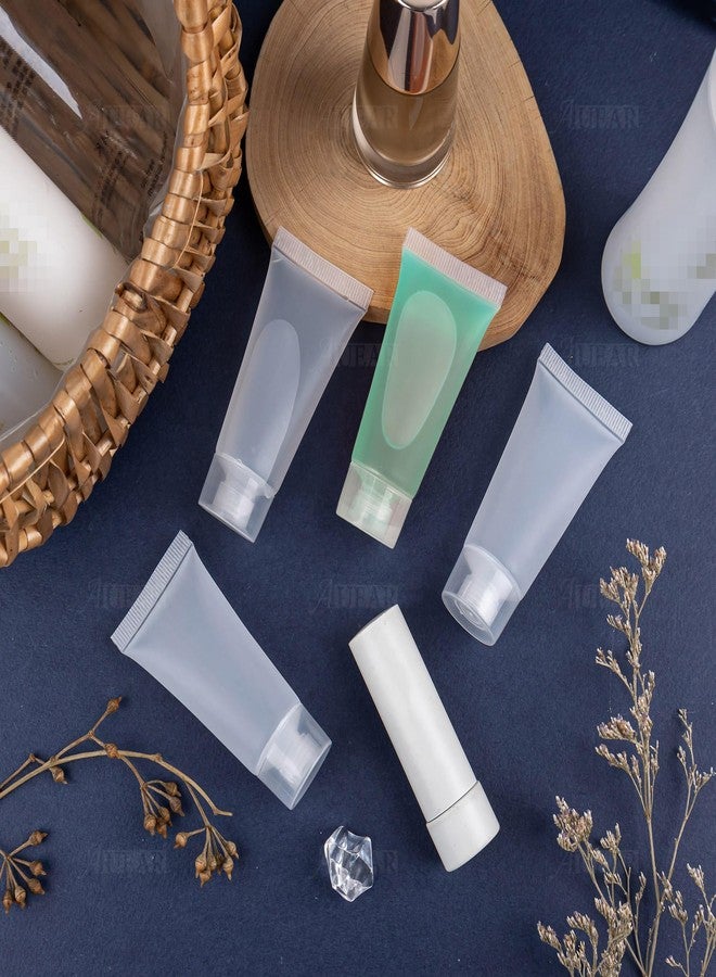 AUEAR, 24 Pack 20 Ml Empty Refillable Plastic Soft Tubes Travel Bottles Holder with Screw Caps Cosmetic Tube - Image 3