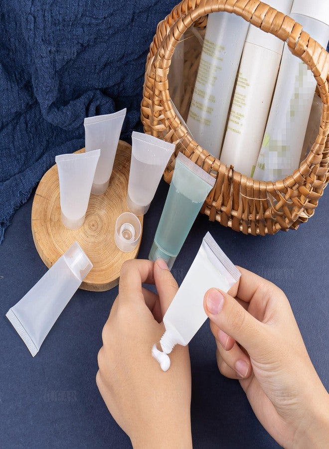 AUEAR, 24 Pack 20 Ml Empty Refillable Plastic Soft Tubes Travel Bottles Holder with Screw Caps Cosmetic Tube - Image 4