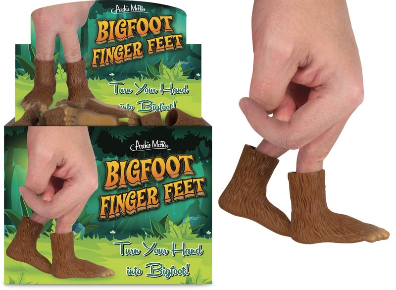 Archie Mcphee Bigfoot Finger Feet- - Pack of 2