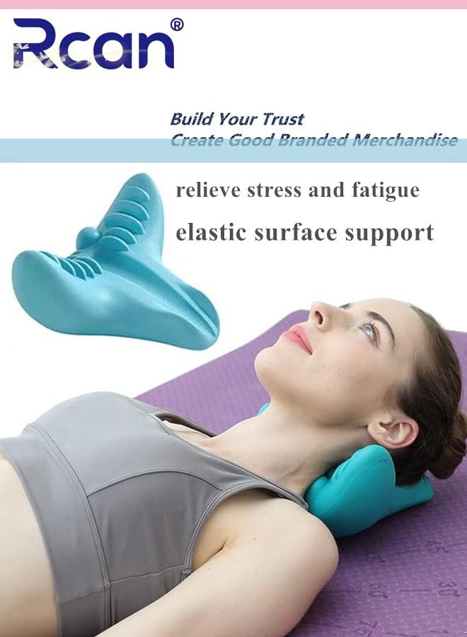 Rcan Neck Shoulder Massage Relaxation Pillow Cervical Traction Device Portable Shiatsu Cervical Support Pillow Relieves Shoulder Neck Fatigue Stretches Neck to Improve Muscle Stiffness Waterproof  - Image 2