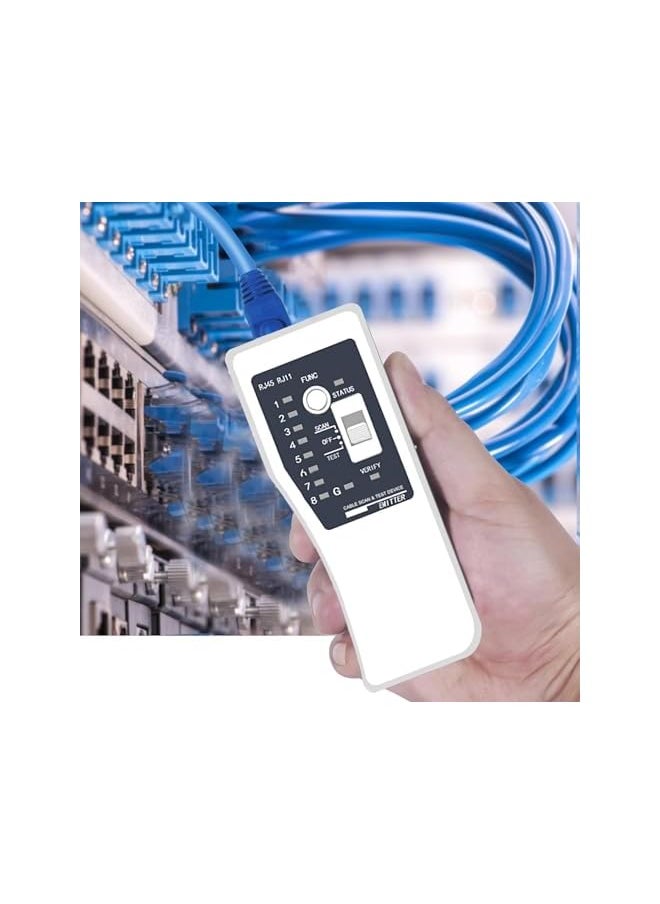PROMASS promass Network Cable Tester Ethernet LAN Wire Finder Telephone Line Tracker Network Line Tracer PoE Test with Case & LED Light for RJ45 RJ11 Cat5 Cat6 UTP Phone (Battery Operate)  - Image 5