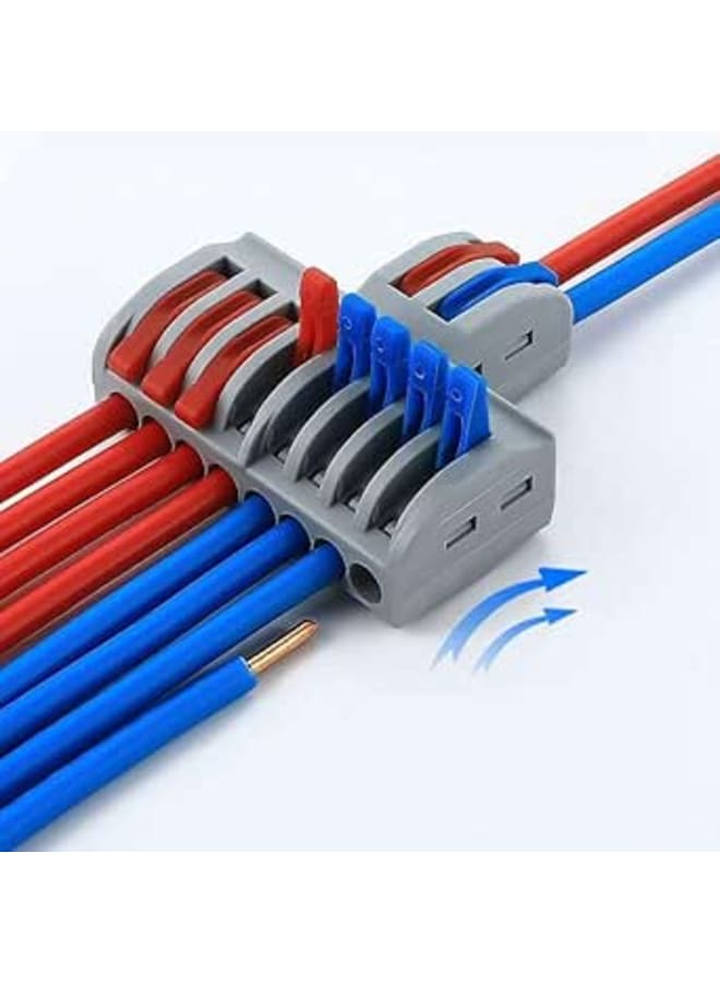 Connector SPL-82 Push-In Terminals for Cable Connection 2 In 8 Out