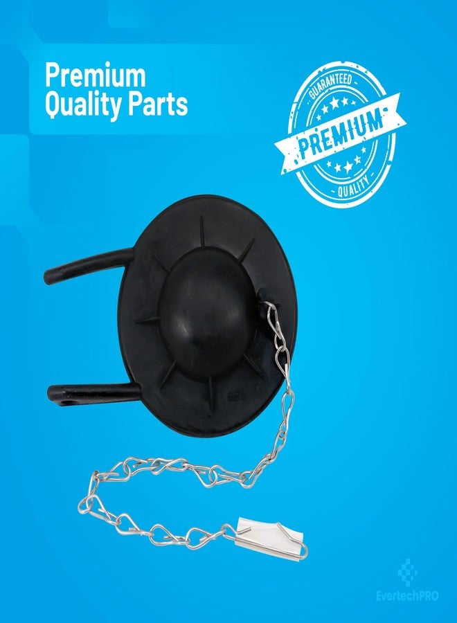 EvertechPRO Toilet Flapper Replacement Kit - 2 Inch Flapper Ball for Flush Valve, Universal Design Toilet Stopper Flapper With 9 Inch Steel Chain, Long-Lasting Durability - Image 2