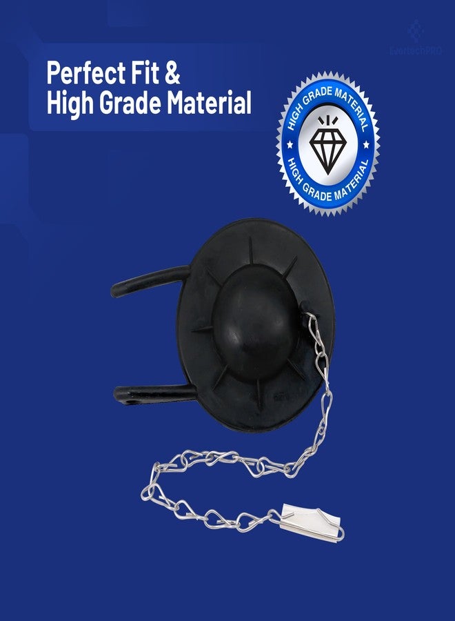 EvertechPRO Toilet Flapper Replacement Kit - 2 Inch Flapper Ball for Flush Valve, Universal Design Toilet Stopper Flapper With 9 Inch Steel Chain, Long-Lasting Durability - Image 5