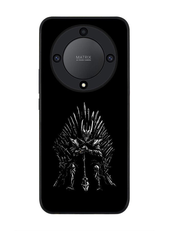 Stylizedd Rugged Black edge case for Honor X9a 5G Slim fit Soft Case Flexible Rubber Edges Anti Drop TPU Gel Thin Cover -  GOT One Throne - Image 1