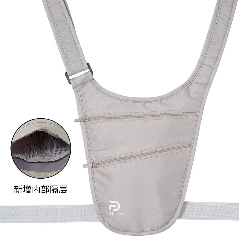 Travel Waist Bag with Anti-Theft Design, Lightweight and Slim for Passport & Phone - Image 1