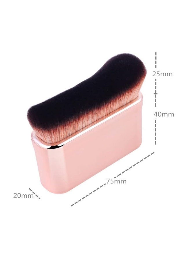 Generic 2 Pack Professional Body Makeup Brush for Blending Liquid Foundation - High Density Face Kabuki for Highlighter, Bronzer, Shimmer, Glow, Concealers, Cream, Powder (Rose Gold)  - Image 2