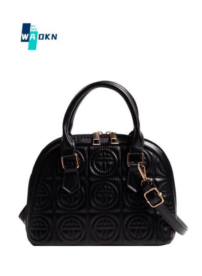 WAOKN - Women's New Fashionable Shoulder Bag, Ladies Simple Retro Handbag Carrying Bag Tote Bags Clutch Bag, Portable Solid Color Crossbody Bag Side Bag Sling Bag - Image 1