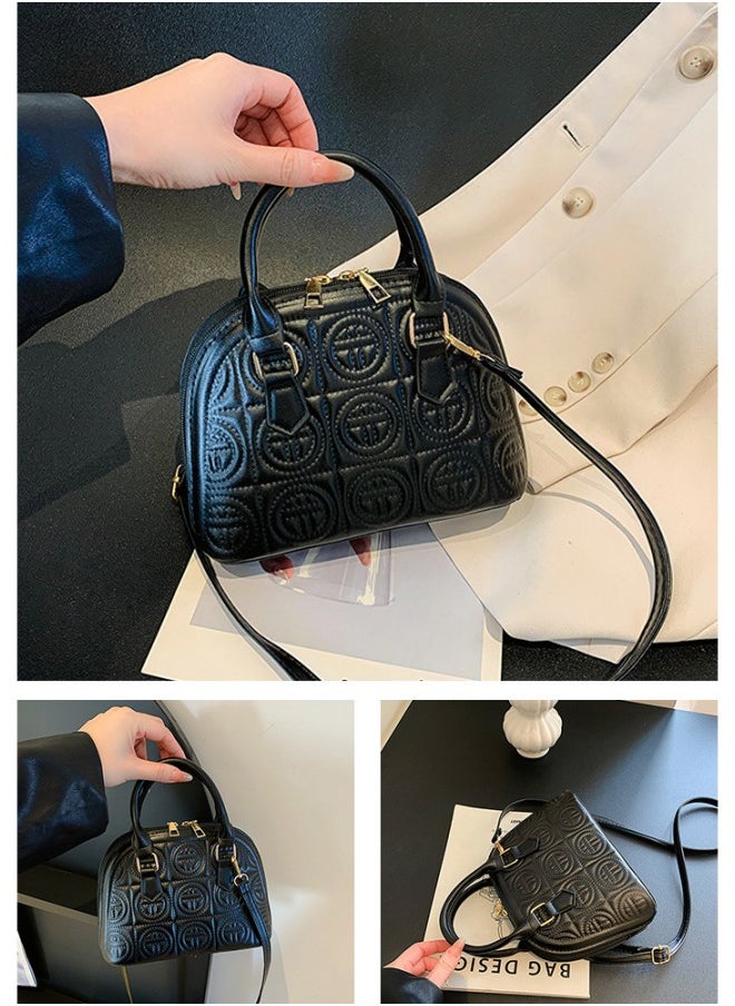 WAOKN - Women's New Fashionable Shoulder Bag, Ladies Simple Retro Handbag Carrying Bag Tote Bags Clutch Bag, Portable Solid Color Crossbody Bag Side Bag Sling Bag - Image 1