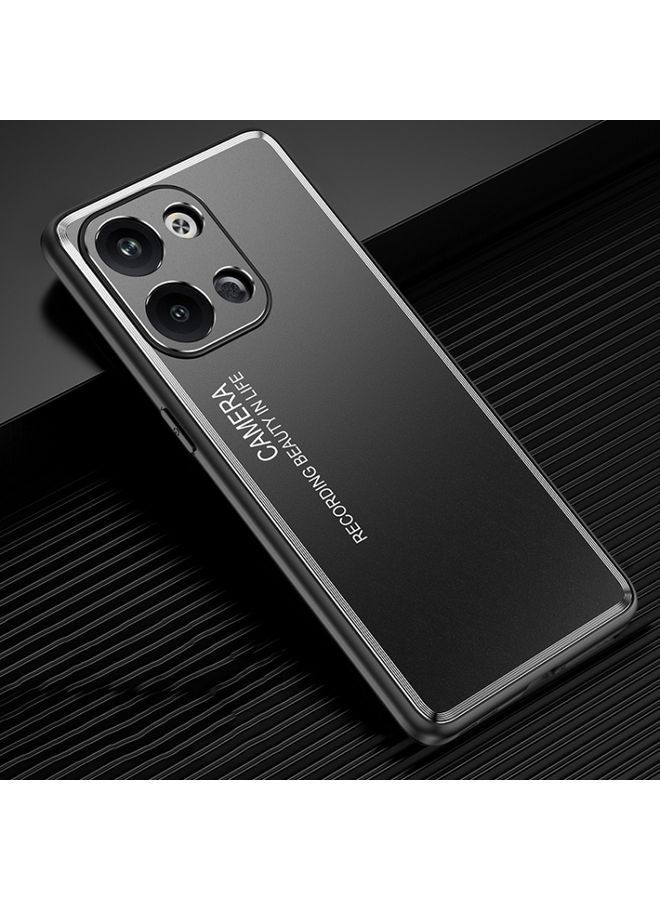 Case Cover For Xiaomi Redmi Note 13 Pro 5G Frosted Metal Phone Case Black