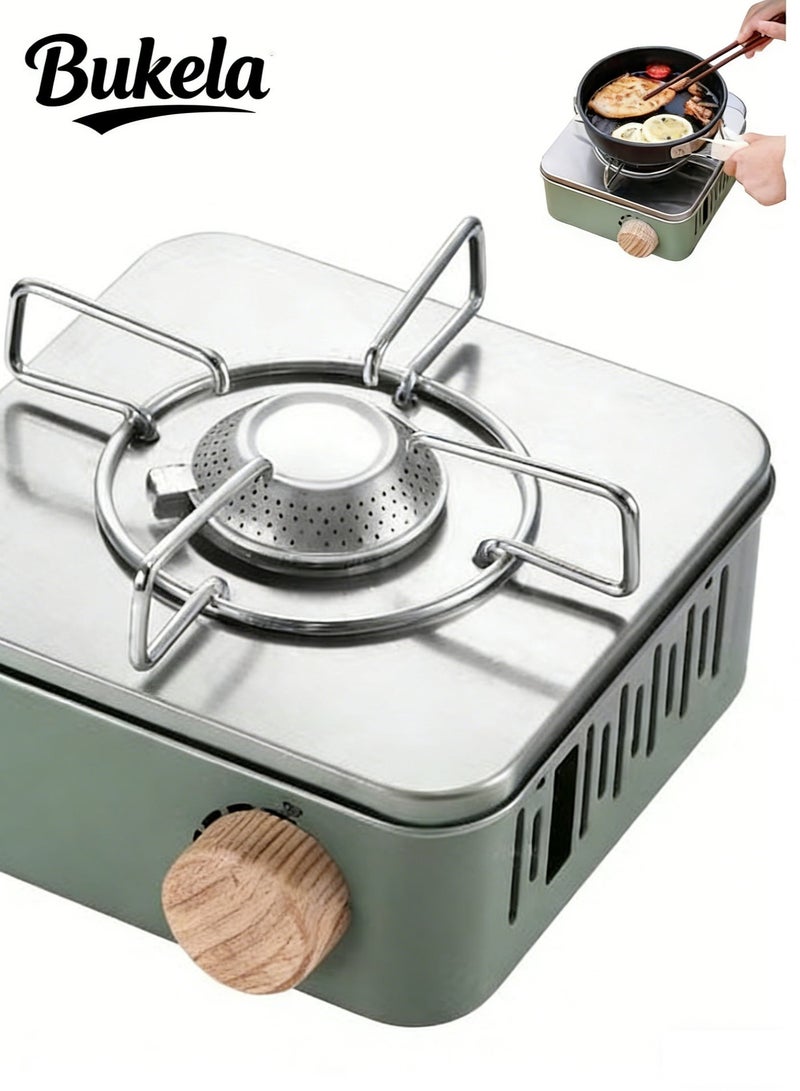 Bukela Ultra Lightweight Portable Gas Camping  Stove - Multi-functional Cassette Gas Portable Stove for Outdoor Camping Accessories, Fishing, and Indoor Cooking, No Power Supply Needed, Perfect for All Your Adventures - Image 2
