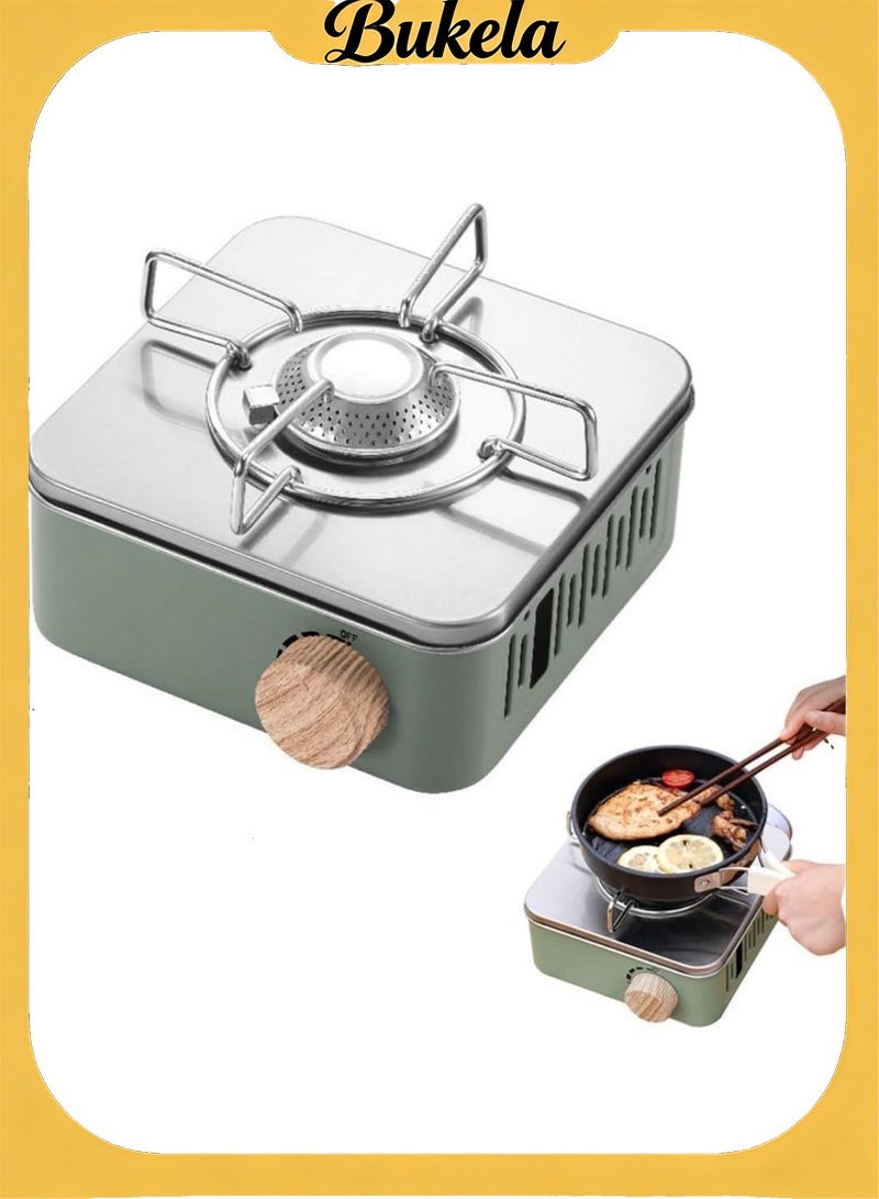 Bukela Ultra Lightweight Portable Gas Camping  Stove - Multi-functional Cassette Gas Portable Stove for Outdoor Camping Accessories, Fishing, and Indoor Cooking, No Power Supply Needed, Perfect for All Your Adventures - Image 1