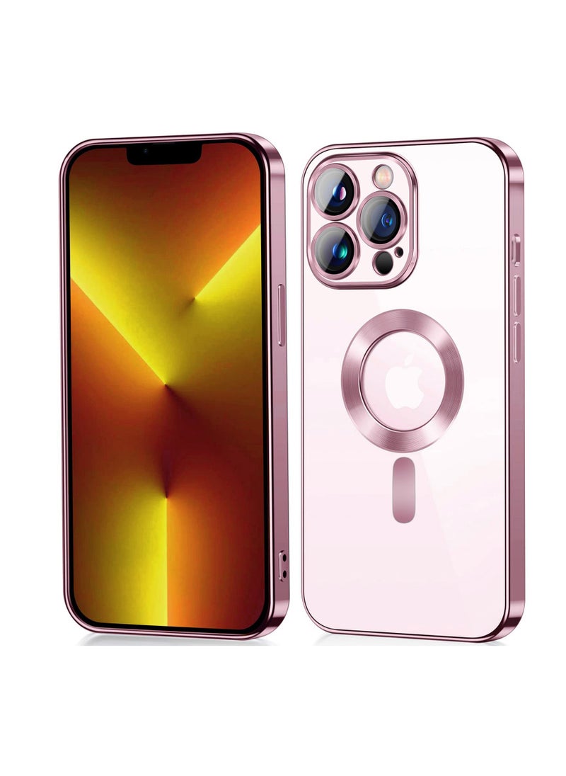 Generic Magnetic Clear for iPhone 12 pro Case with MagSafe Integrated Camera Protection Glass Silicone Cover Slim Thin Non Yellowing Anti Fingerprint Scratch Wireless Charging  - Image 1