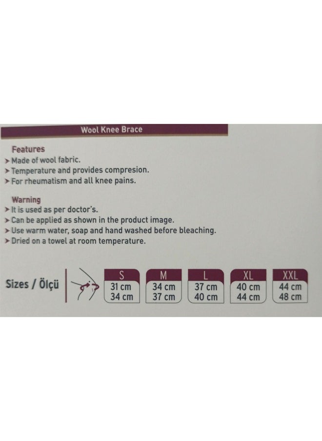 SupportLine Orthopedic Products Wool Knee Brace SL10 Medium: Superior Support for Enhanced Comfort and Stability  - Image 3
