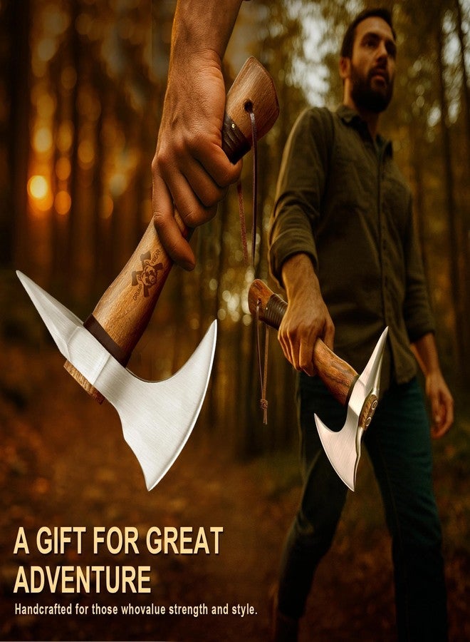 Grumpy Bear Camping Axe with Sheath (Natural Wood, Short) - Image 5