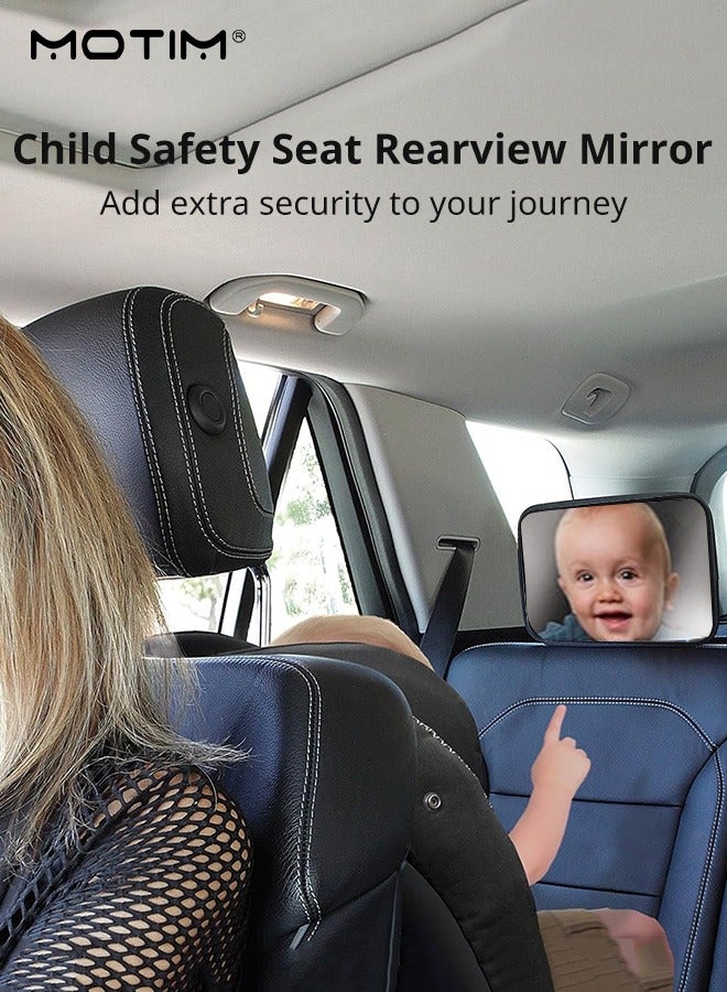 Motim Baby Car Mirror for Back Seat, Rear View Monitor, Keep an Eye on Baby in a Rear Facing Child Seat - Image 5