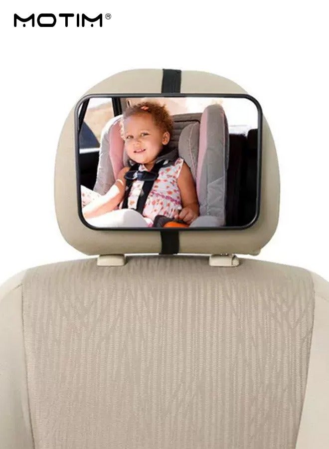 Motim Baby Car Mirror for Back Seat, Rear View Monitor, Keep an Eye on Baby in a Rear Facing Child Seat - Image 1