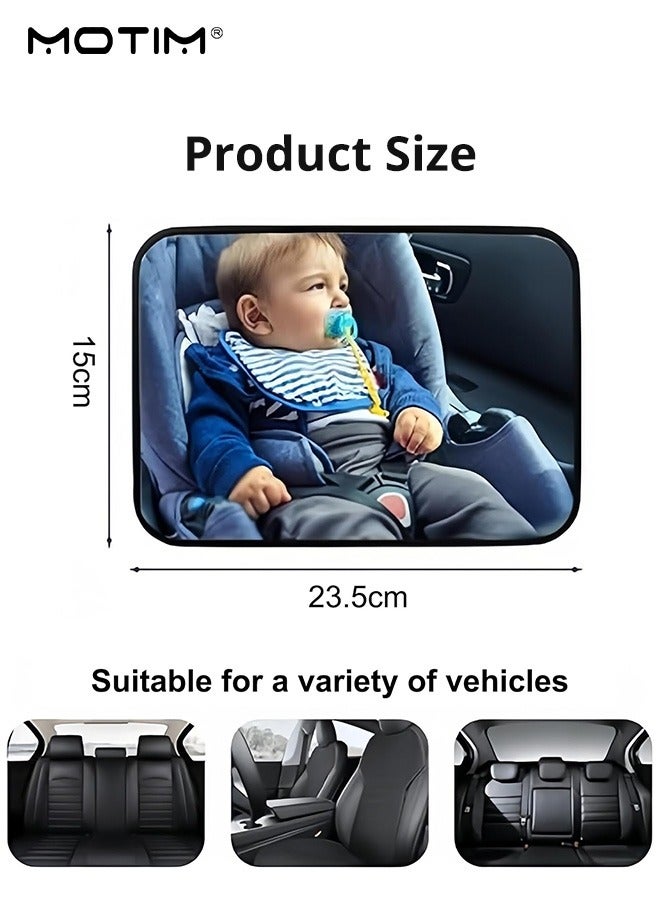 Motim Baby Car Mirror for Back Seat, Rear View Monitor, Keep an Eye on Baby in a Rear Facing Child Seat - Image 2