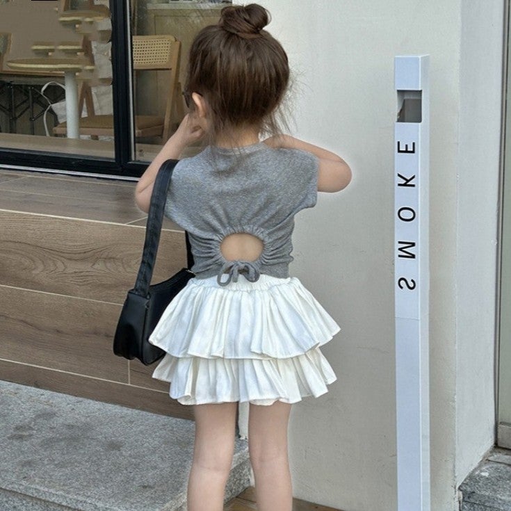 Children'S Day Pleated Skirt Korean Style Jk Skirt Showy Skirt New Style Zhongda Girls College Style Girls Culottes - Image 5