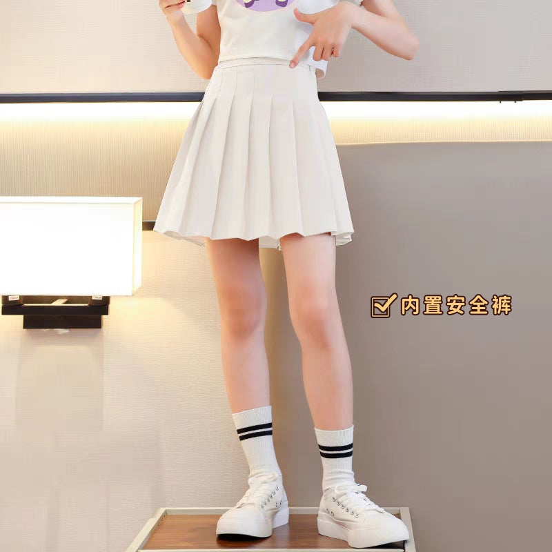 Children'S Day Pleated Skirt Korean Style Jk Skirt Showy Skirt New Style Zhongda Girls College Style Girls Culottes - Image 1