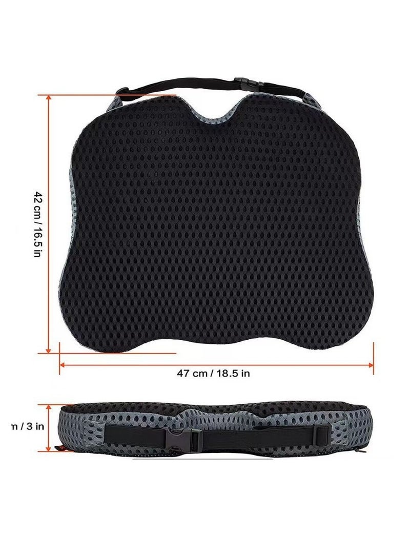 general Car Wedge Seat Cushion for Car Seat Driver/Passenger- Car Seat Cushions for Driving Improve Vision/Posture - Memory Foam Car Seat Cushion for Hip Pain (Mesh Cover,Black) - Image 4