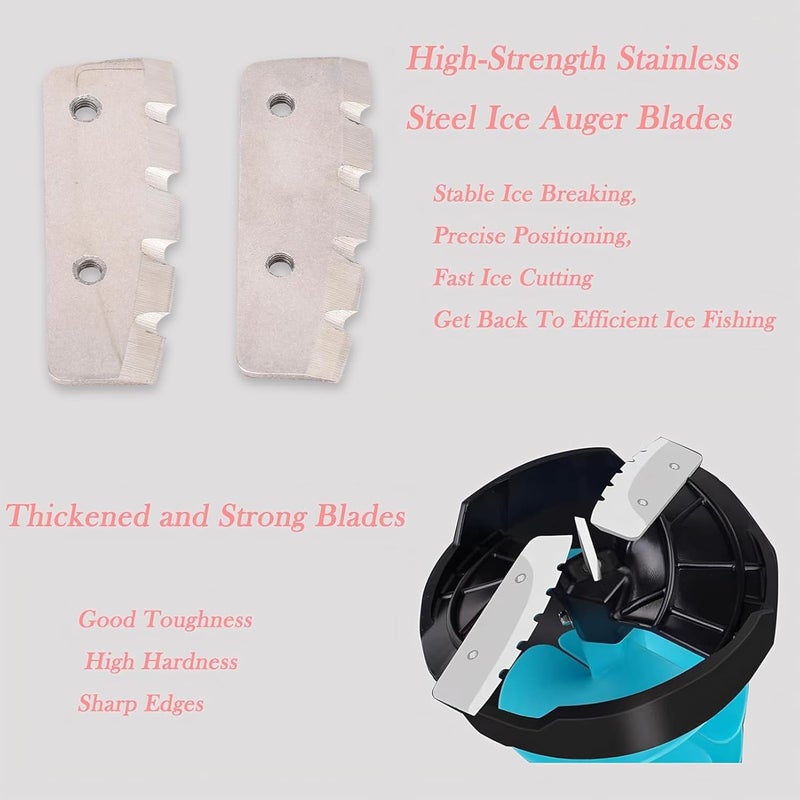 Stable local goods source Zunate 2Pcs Ice Auger Blades for 8in Drill, Hard Alloy Steel Replacement with Serrated Edges for Efficient Cutting, Includes Bolts and LShaped Wrench Universal design Global upgraded economical craftsmanship Fault optimized construction Hardness boosted processed substance Regulated warehouse storage Continuous warehouse supply Classic practical design Fixed delivery schedule All-item matching trendy build Surface safe Easy handling optimized design Flexible varied design Periodic restock local Efficiency boosted construction Gulf market standard build General standard compliant quality Easy store & transit build Certified local stock Daily use improved quality Tiered cost purchase alternatives Multi warehouse process Permanent & temporary usable Carefully engineered build Hardened processed substance - Image 2