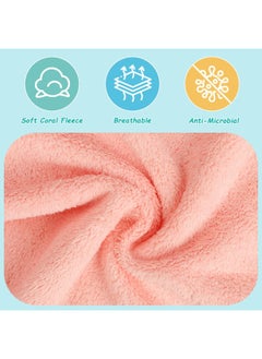 HOMEXCEL HOMEXCEL Baby Washcloths 50 Pack, Microfiber Coral Fleece Baby Bath Face Towel  - Image 2