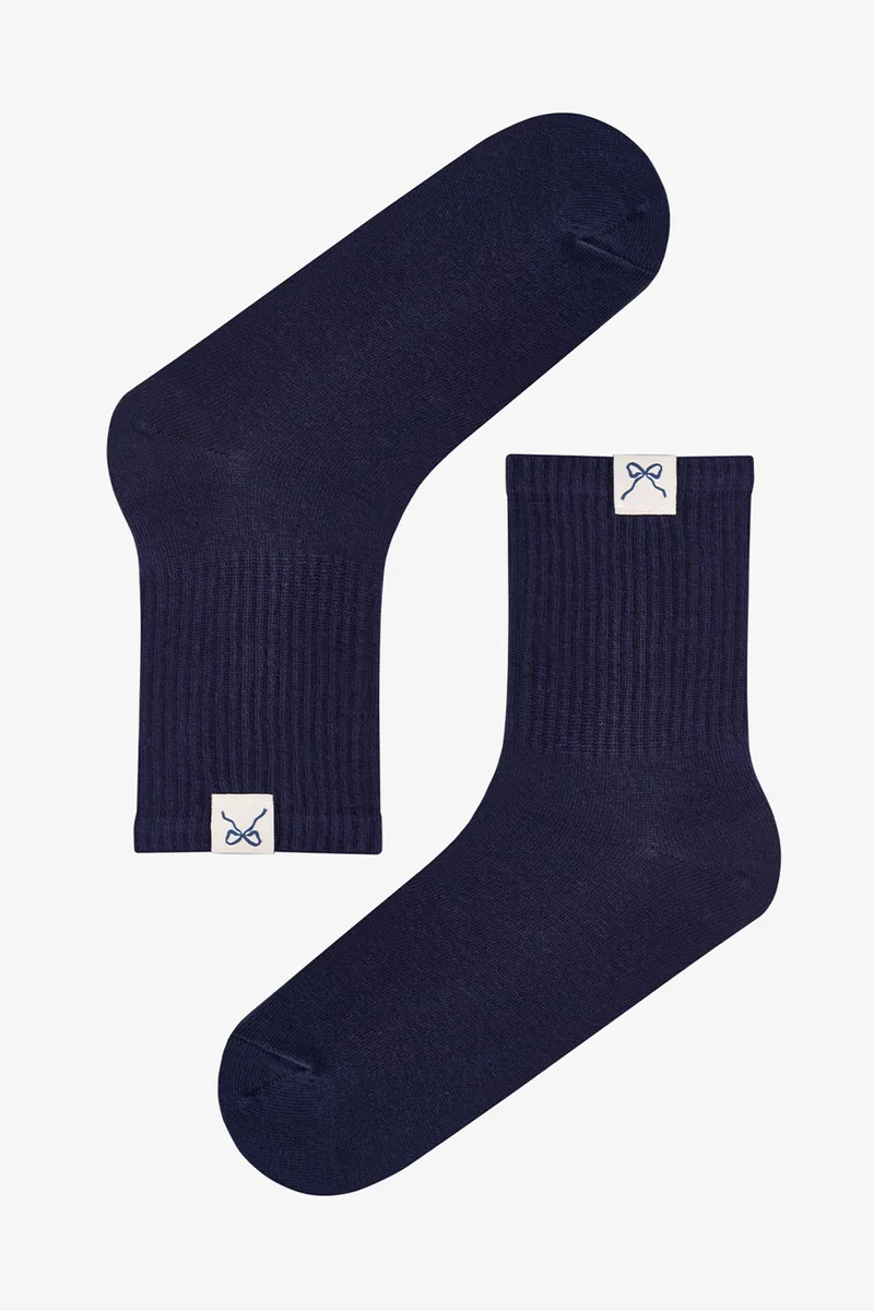 Penti PENTI Back Collage Striped Pair Crew Socks