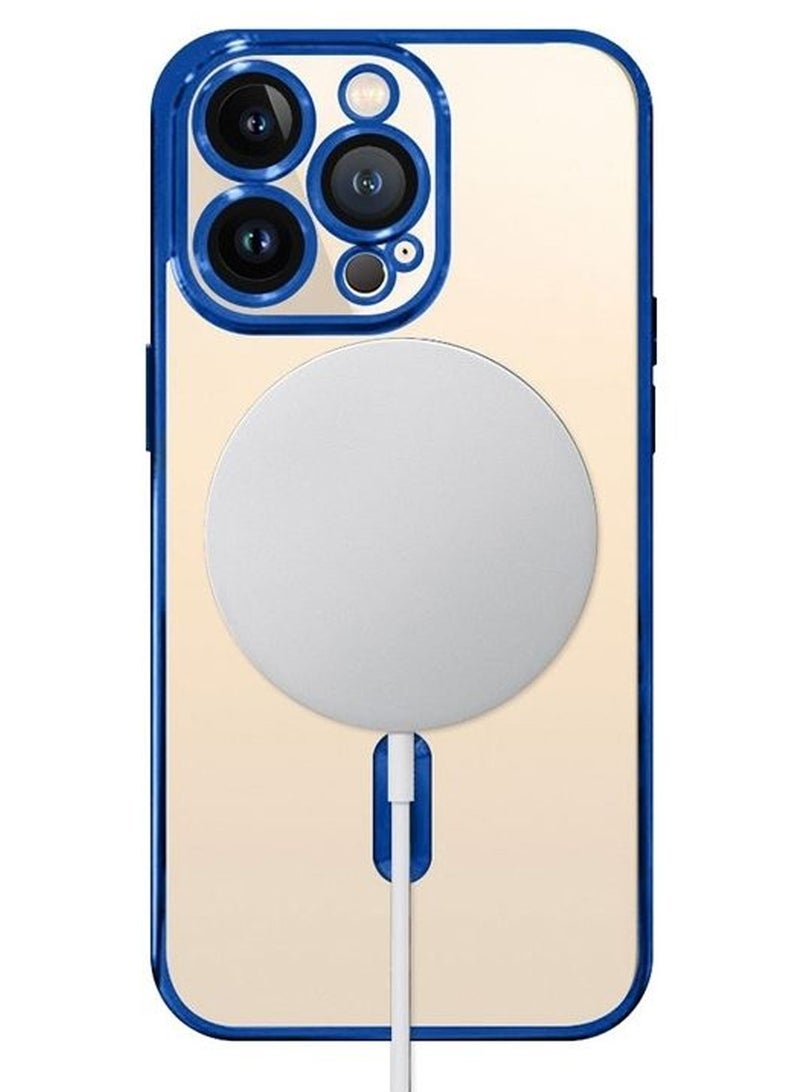 CATANES Electroplating Shockproof Case Cover for Apple iPhone 13 Pro Max - Blue - Image 2