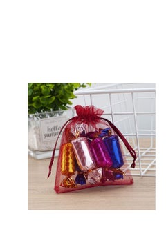 MARKQ [100 Pieces] Red Organza Bags with Drawstrings - [7 x 9cm] Organza Goody Bags and Gift Pouches for Jewelry, Candy & Party Favors  - Image 5