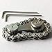 Bitopbi Sprocket Fidgets Chain Stainless Steel Fidget Cube Gears Linkage Bike Chain Novelty Fidget Block Kinetic Desk Toy Metal EDC Focus Meditation Break Bad Habits ADHD Gunmetal - Image 3