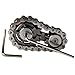 Bitopbi Sprocket Fidgets Chain Stainless Steel Fidget Cube Gears Linkage Bike Chain Novelty Fidget Block Kinetic Desk Toy Metal EDC Focus Meditation Break Bad Habits ADHD Gunmetal - Image 2
