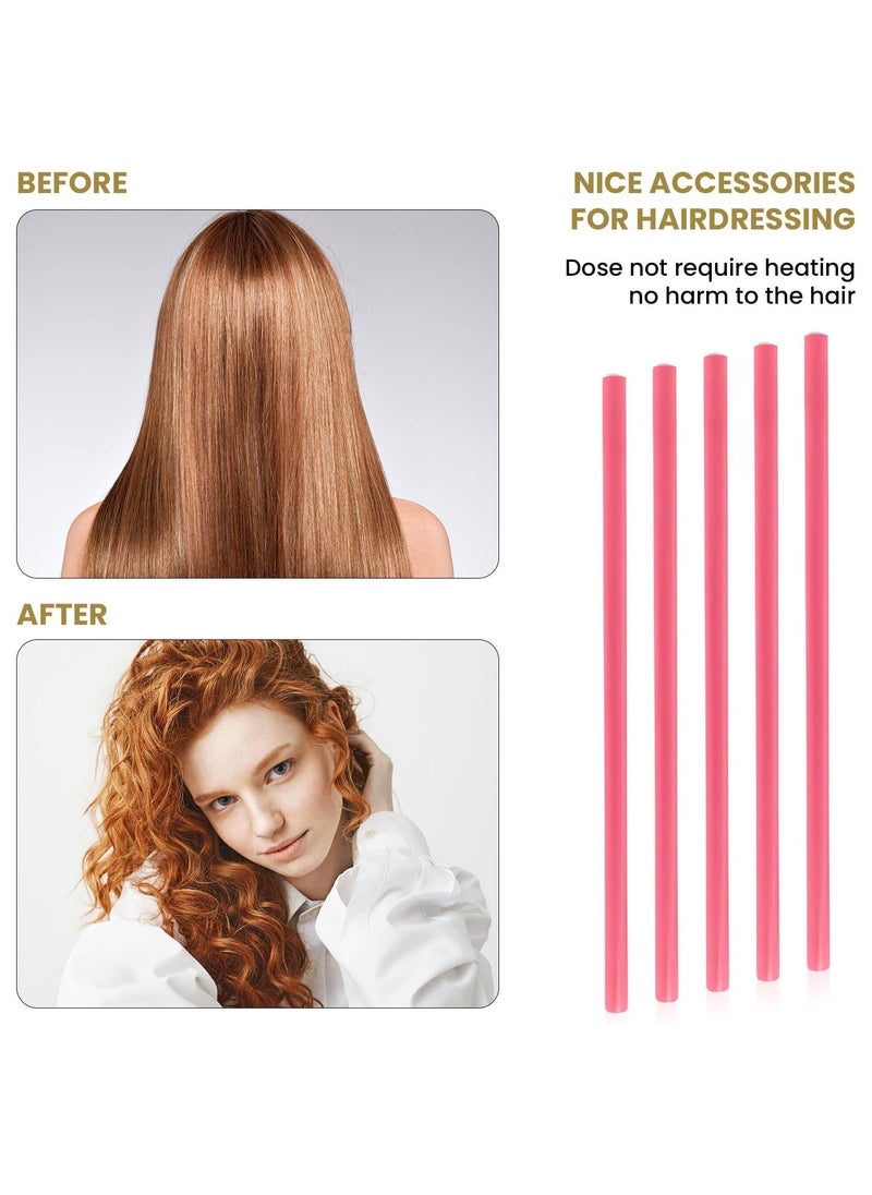 10 Piece Roller Hair Curler Stick Pink 24cm