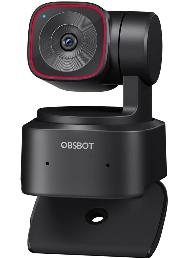 OBSBOT Tiny 2 Lite AI Powered PTZ 4K Webcam Black