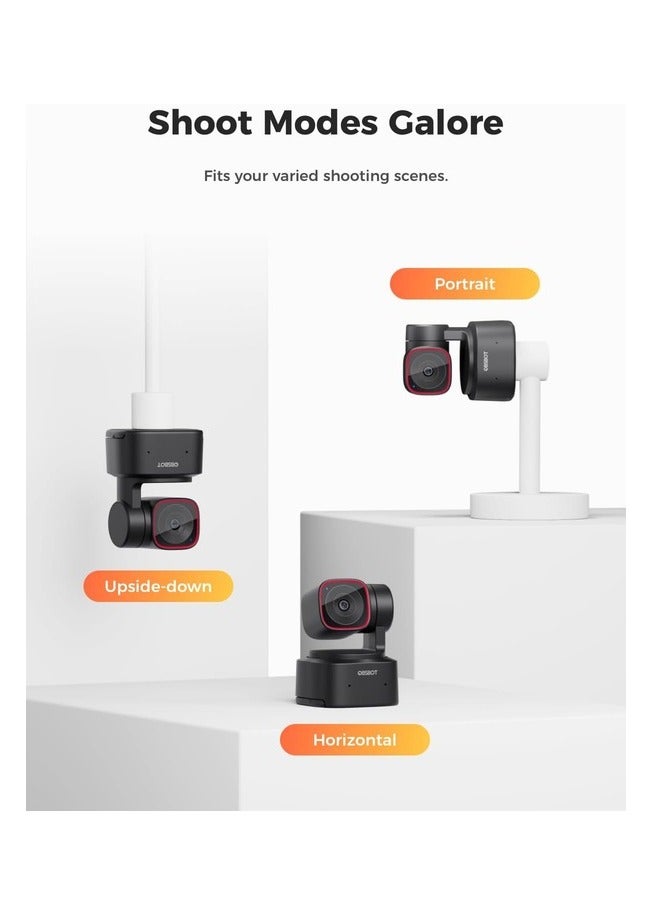 أوبسبوت OBSBOT Tiny 2 Lite AI سے چلنے والا PTZ 4K ویب کیم - سیاہ  - Image 2