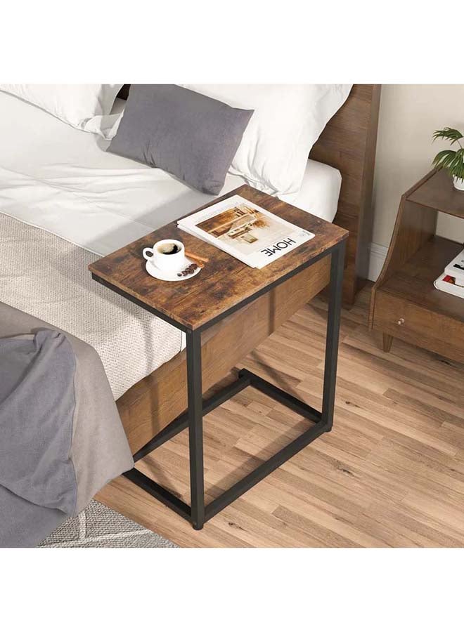 فينشي لصناعة الاثاث ترابيزه جانبية اسود مطلي الكتروستاتيك مقاوم للصدأ و سطح MDF - Image 3