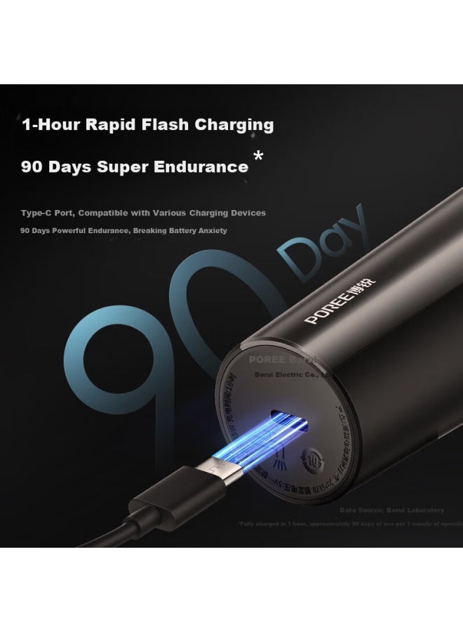 Flyco Borui Series Electric Shaver Men's Portable Rotary Waterproof Quick Charge Digital Display Gift For Husband Boyfriend Ps177 - Image 3
