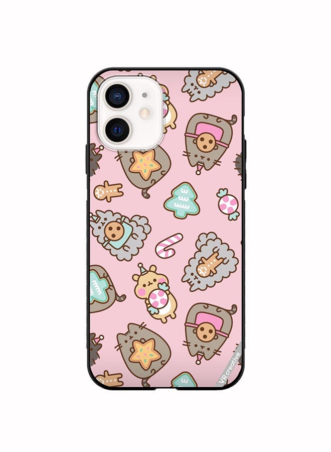 VR CREATIVE Protective Case Cover For Apple iPhone 12 mini Business Cat Design Multicolour - Image 1