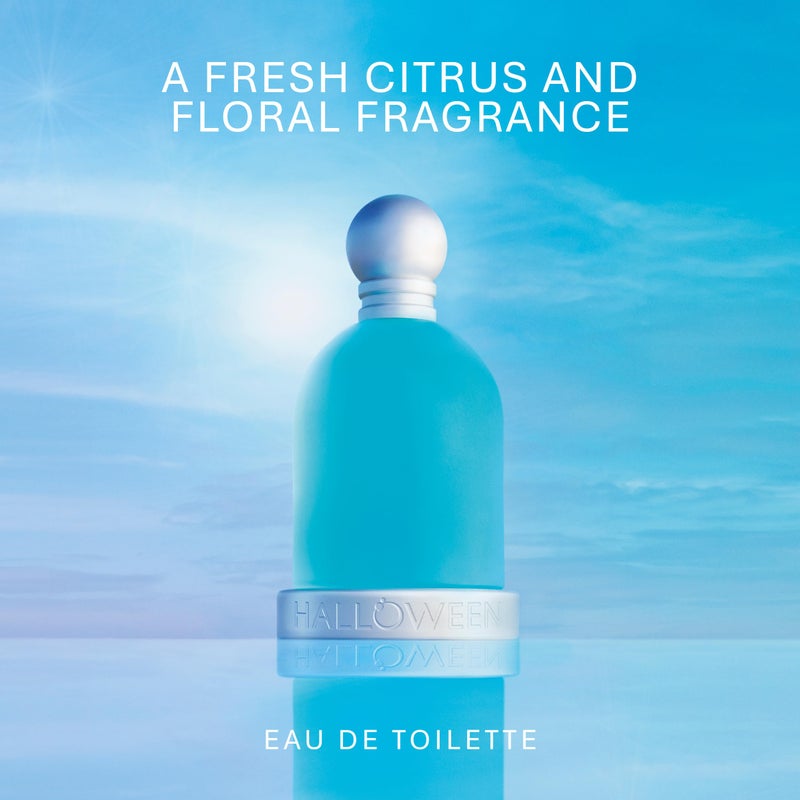 Halloween عطر هالوين بلو دروب للنساء. رائحة منعشة من الحمضيات والزهور تدوم طويلاً مع نغمات من التفاح الأخضر، الياسمين والقرفة، 3.4 أونصة سائلة - Image 3