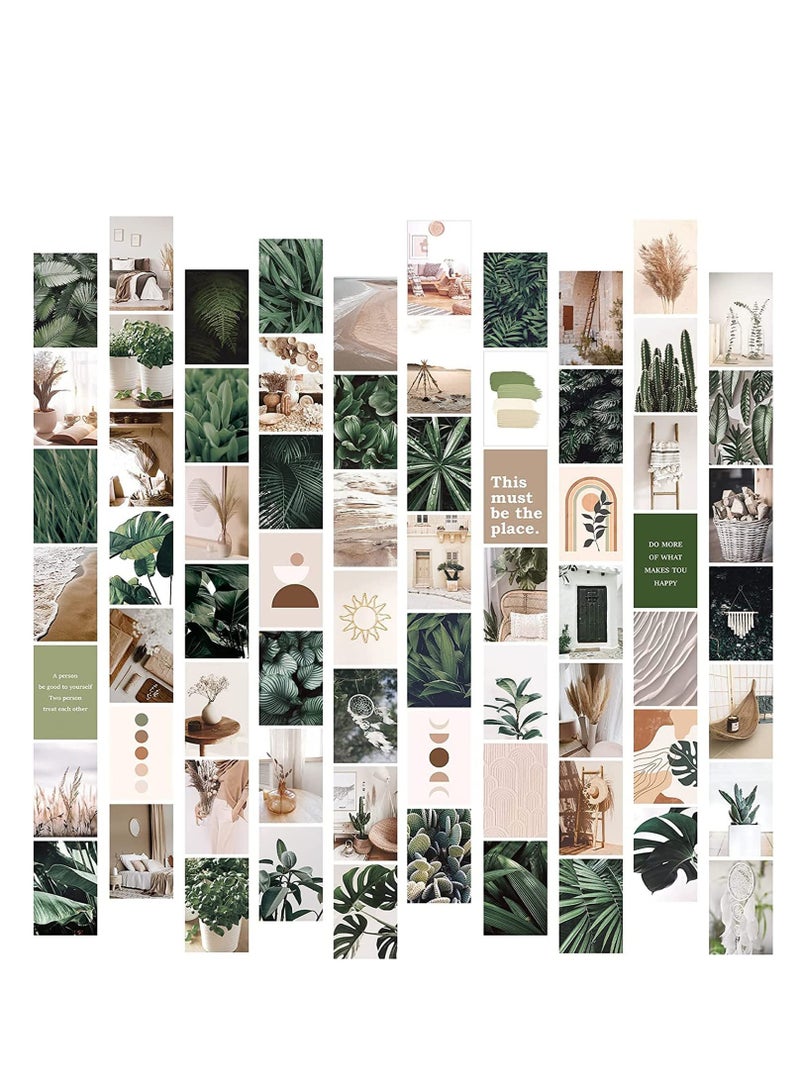 SYOSI Vintage Wall Collage Kit, Botanical Wall Collage Cards, Trendy Small Poster, Aesthetic Pictures, for Dorm, Bedroom Decor for Teens Boys Girls, Gift for Party, Birthday, Graduations (70Pcs) - Image 1