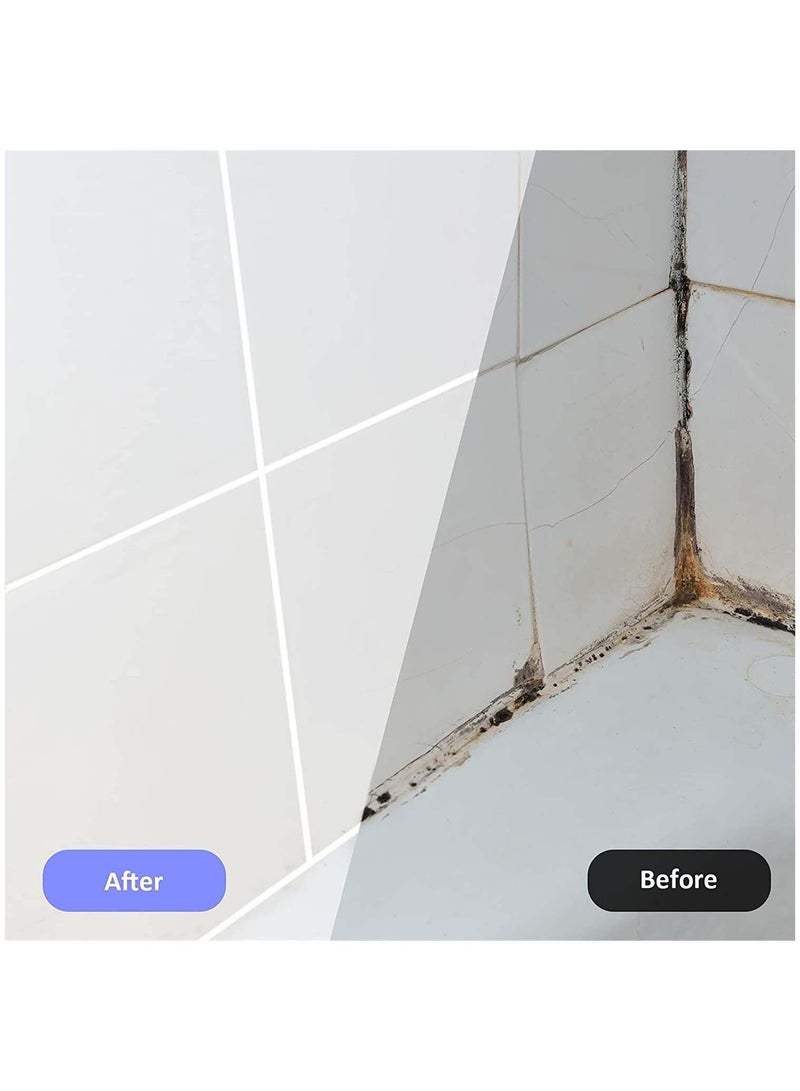 Flysea 6 قطع قلم بلاط استعادة الجص قلم إصلاح قلم تعبئة الجص لاستعادة جص بلاط الجدران والأرضيات والحمامات والمطبخ أبيض - Image 3