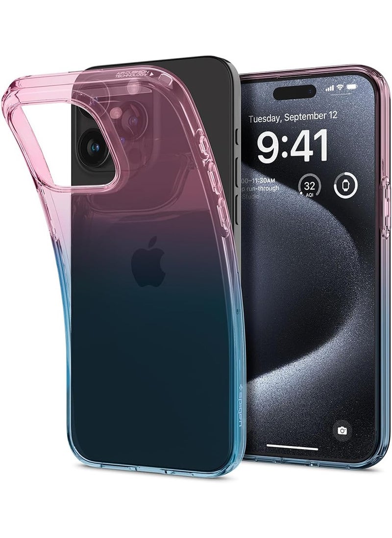 Spigen Liquid Crystal for iPhone 15 Pro Case Cover - Gradation Pink 
