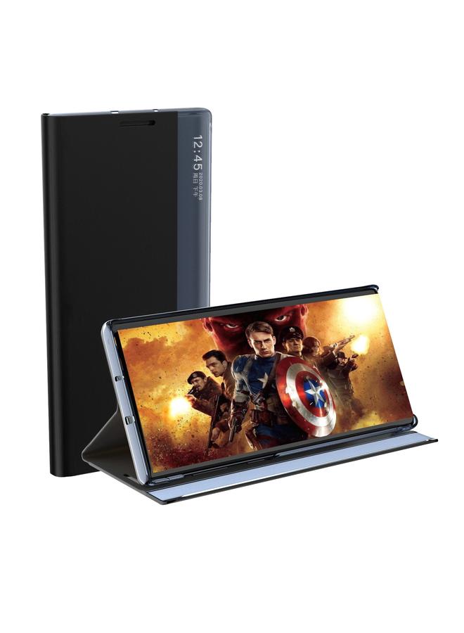 اس-توب جراب لهاتف Samsung Galaxy S24 5G، جراب هاتف من الجلد مع حامل قلاب من القماش ذو ملمس عادي - Image 2