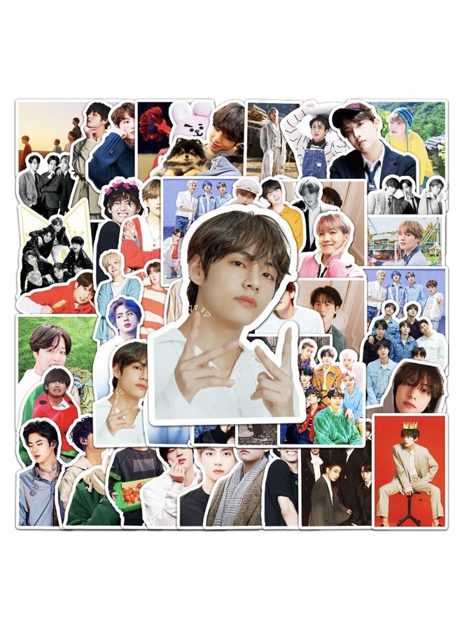 50 Piece Boy Waterproof Doodles Sticker Set - Image 1