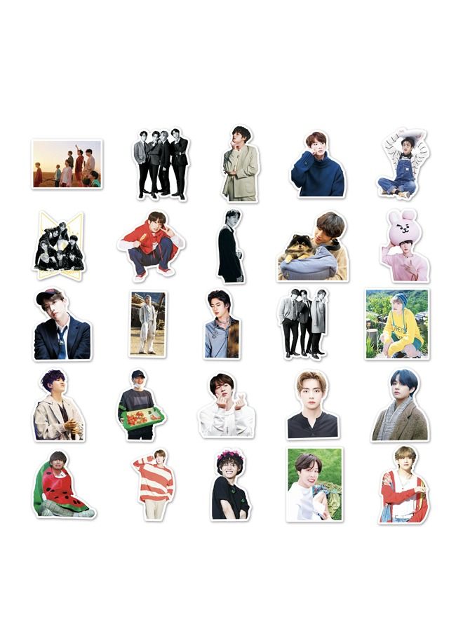 50 Piece Boy Waterproof Doodles Sticker Set - Image 5